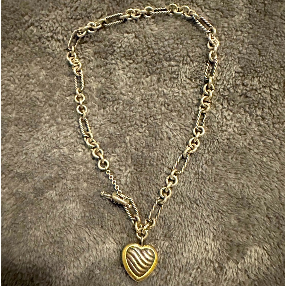 David Yurman heart choker necklace